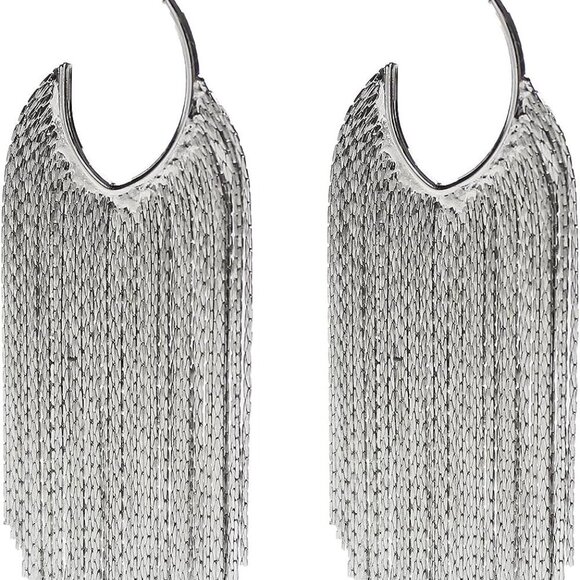 Jewelry - Boho Linear Tassel Drop Dangling Earrings For Women,Long Formal Country Bohemian